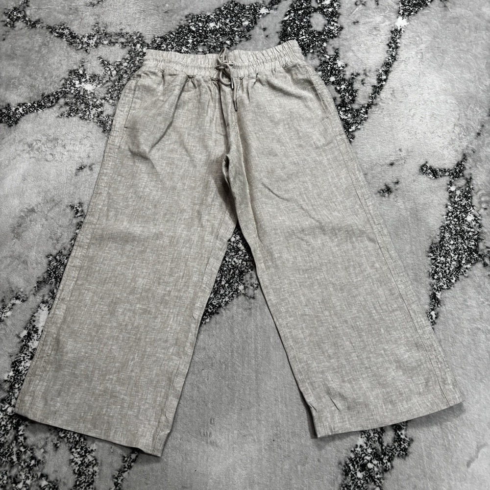 Quince 100% European Linen Wide Leg Pants Flax Womens Size Large NWT
